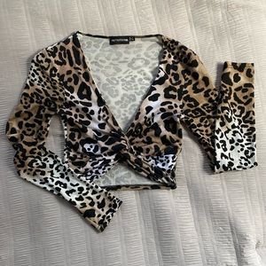 Cheetah crop top